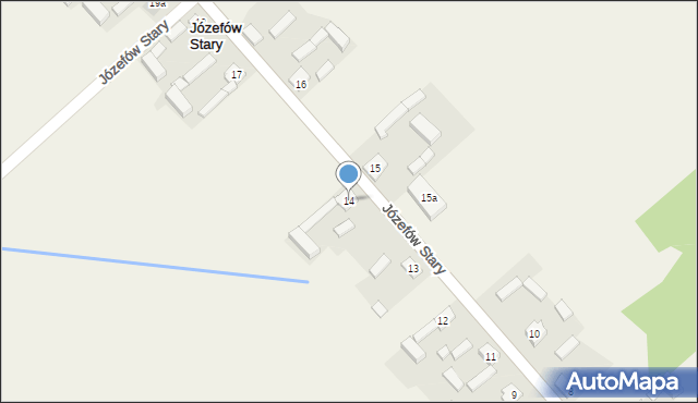Józefów Stary, Józefów Stary, 14, mapa Józefów Stary