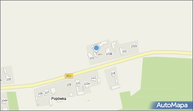 Józefówka, Józefówka, 103A, mapa Józefówka