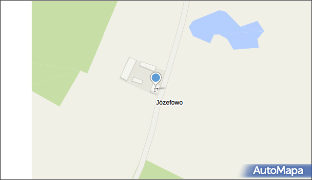 Józefowo, Józefowo, 17, mapa Józefowo
