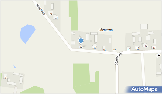 Józefowo, Józefowo, 22, mapa Józefowo