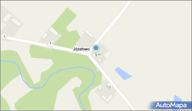 Józefowo, Józefowo, 8, mapa Józefowo