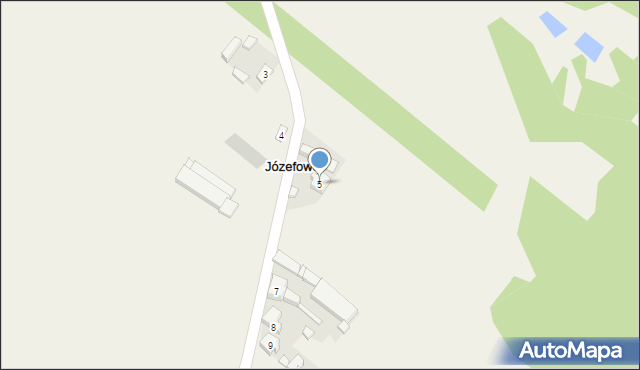 Józefowo, Józefowo, 5, mapa Józefowo