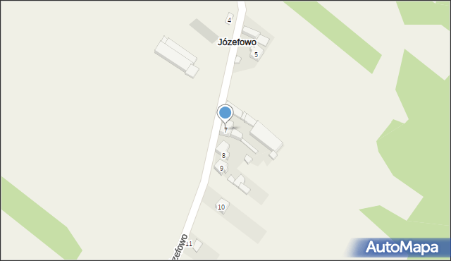 Józefowo, Józefowo, 7, mapa Józefowo