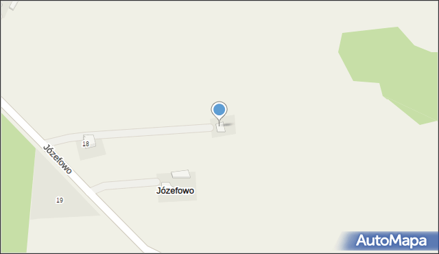 Józefowo, Józefowo, 18, mapa Józefowo