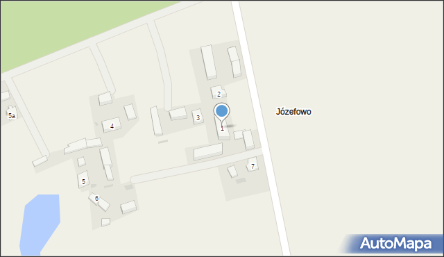 Józefowo, Józefowo, 1, mapa Józefowo