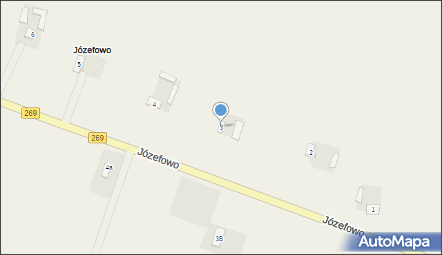 Józefowo, Józefowo, 3, mapa Józefowo