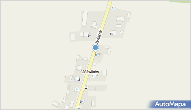 Jóźwików, Jóźwików, 8, mapa Jóźwików