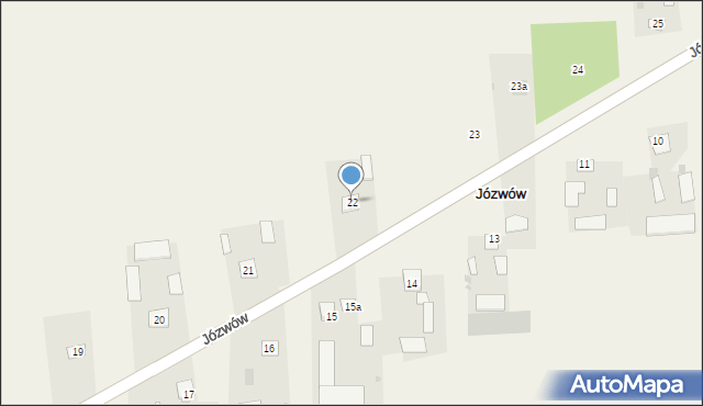 Józwów, Józwów, 22, mapa Józwów