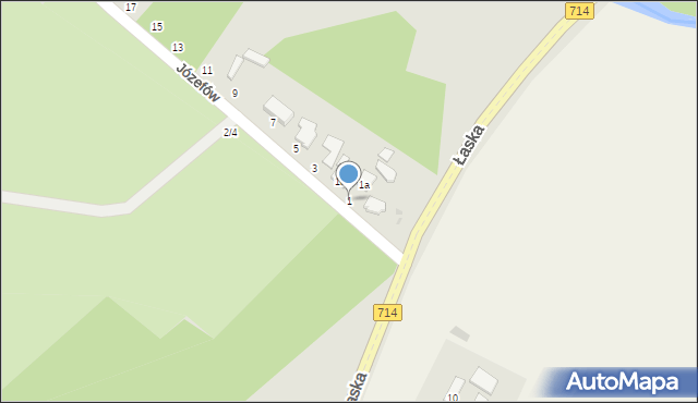 Konstantynów Łódzki, Józefów, 1, mapa Konstantynów Łódzki