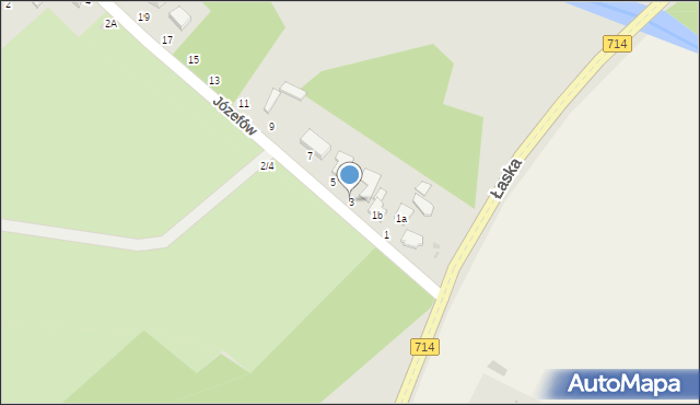 Konstantynów Łódzki, Józefów, 3, mapa Konstantynów Łódzki