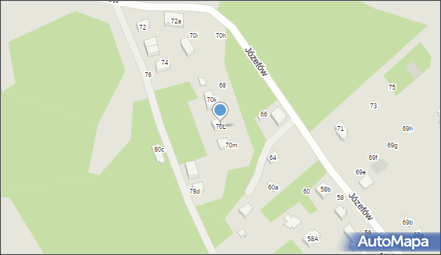 Konstantynów Łódzki, Józefów, 70L, mapa Konstantynów Łódzki