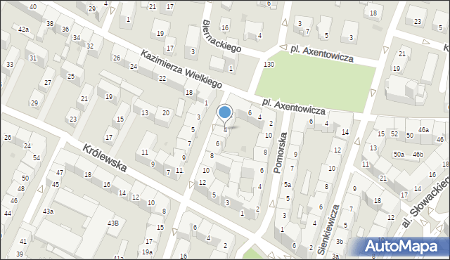 Kraków, Józefitów, 4, mapa Krakowa