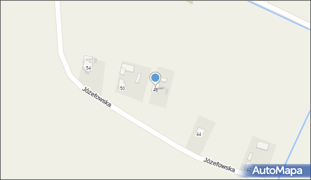 Krosna-Wieś, Józefowska, 48, mapa Krosna-Wieś