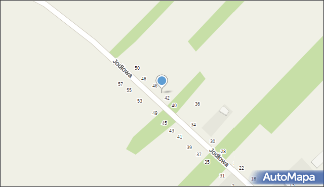 Lasy, Jodłowa, 44, mapa Lasy