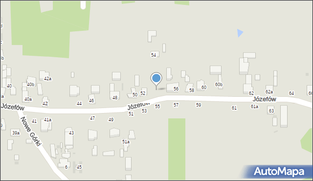 Łódź, Józefów, 54, mapa Łodzi