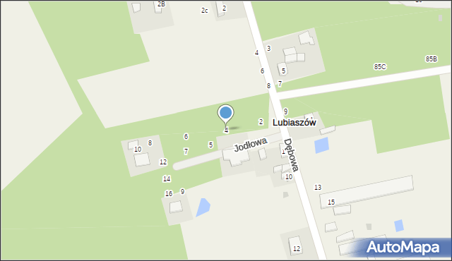 Lubiaszów, Jodłowa, 4, mapa Lubiaszów