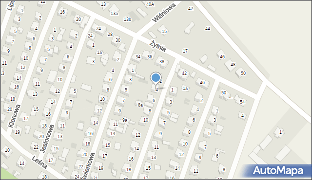 Maków Mazowiecki, Jodłowa, 4, mapa Maków Mazowiecki