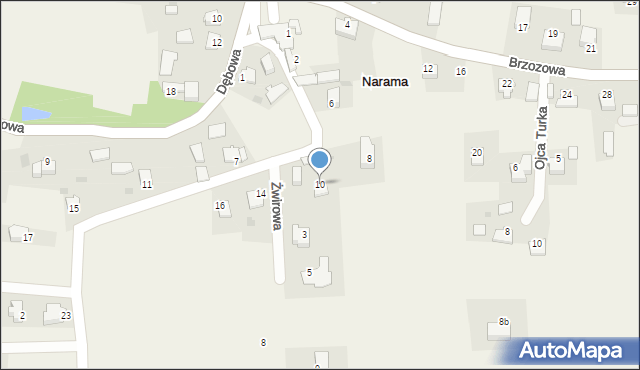 Narama, Jodłowa, 10, mapa Narama