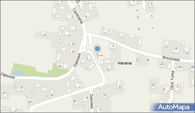 Narama, Jodłowa, 2, mapa Narama