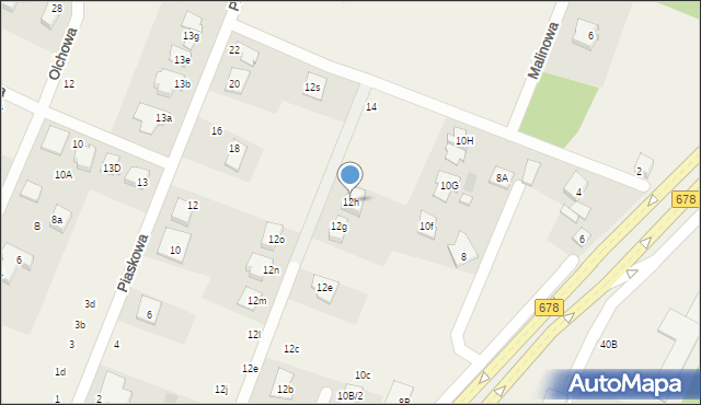 Niewodnica Korycka, Jodłowa, 12h, mapa Niewodnica Korycka