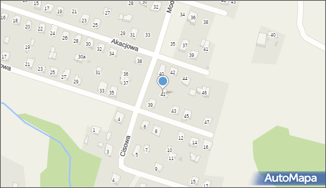 Nowe Proboszczewice, Jodłowa, 41, mapa Nowe Proboszczewice