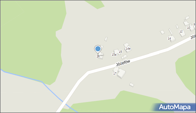 Ogrodzieniec, Józefów, 16, mapa Ogrodzieniec