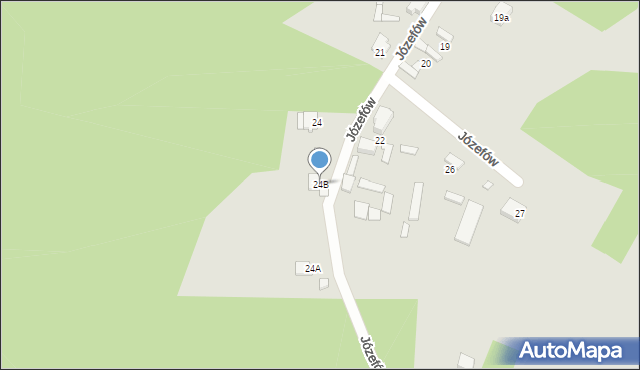 Ogrodzieniec, Józefów, 24B, mapa Ogrodzieniec