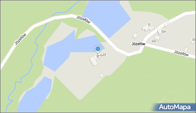 Ogrodzieniec, Józefów, 32, mapa Ogrodzieniec