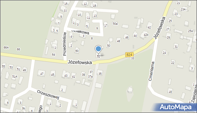 Opole Lubelskie, Józefowska, 52, mapa Opole Lubelskie