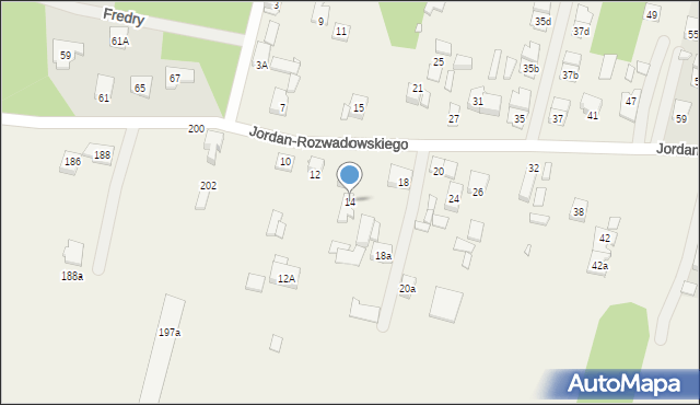 Ossów, Jordan-Rozwadowskiego, gen., 14, mapa Ossów