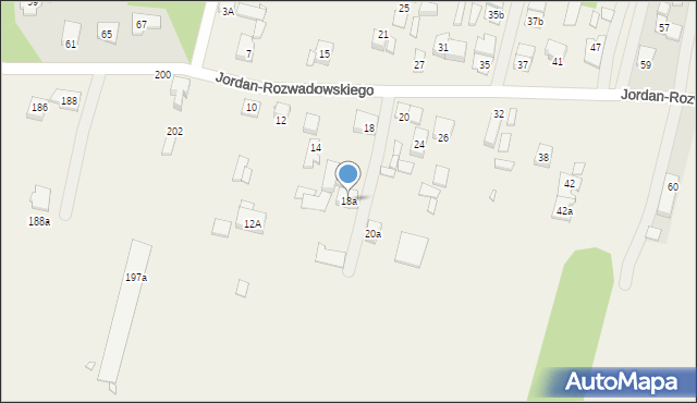 Ossów, Jordan-Rozwadowskiego, gen., 18a, mapa Ossów