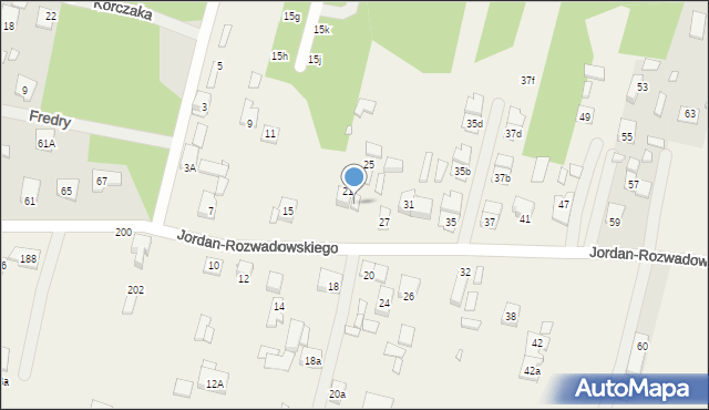 Ossów, Jordan-Rozwadowskiego, gen., 23, mapa Ossów