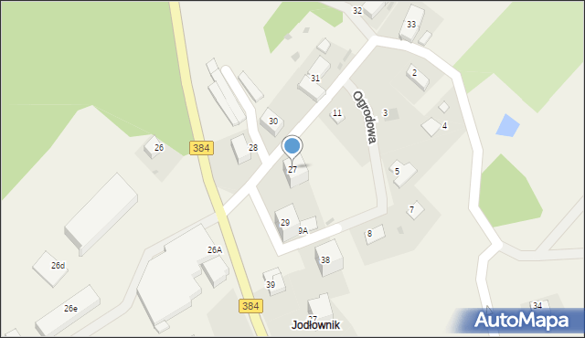 Ostroszowice, Jodłownik, 27, mapa Ostroszowice