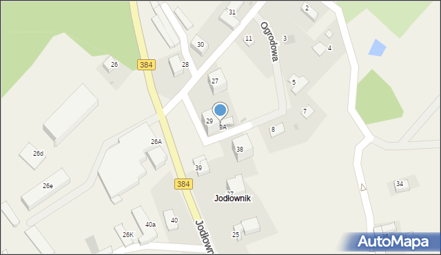 Ostroszowice, Jodłownik, 29A, mapa Ostroszowice