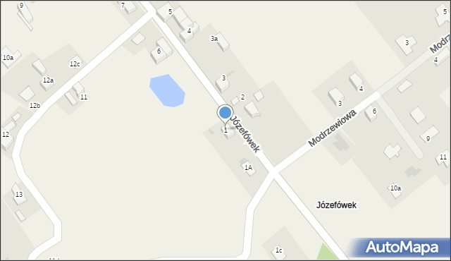 Ostroszowice, Józefówek, 1, mapa Ostroszowice