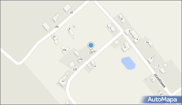Ostroszowice, Józefówek, 12c, mapa Ostroszowice