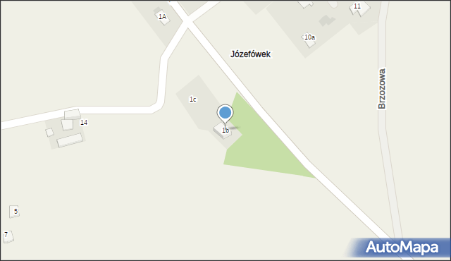 Ostroszowice, Józefówek, 1b, mapa Ostroszowice