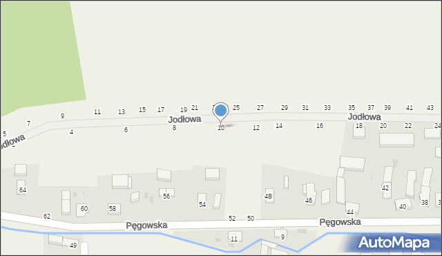 Ozorowice, Jodłowa, 10, mapa Ozorowice