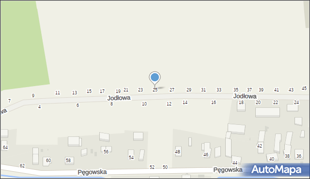 Ozorowice, Jodłowa, 25, mapa Ozorowice
