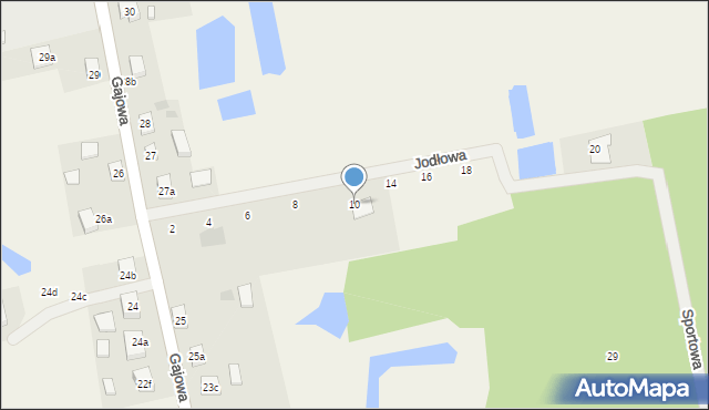 Pinczyn, Jodłowa, 10, mapa Pinczyn