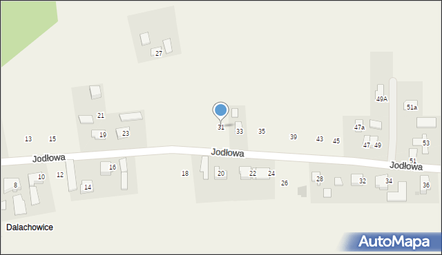 Polanka Wielka, Jodłowa, 31, mapa Polanka Wielka