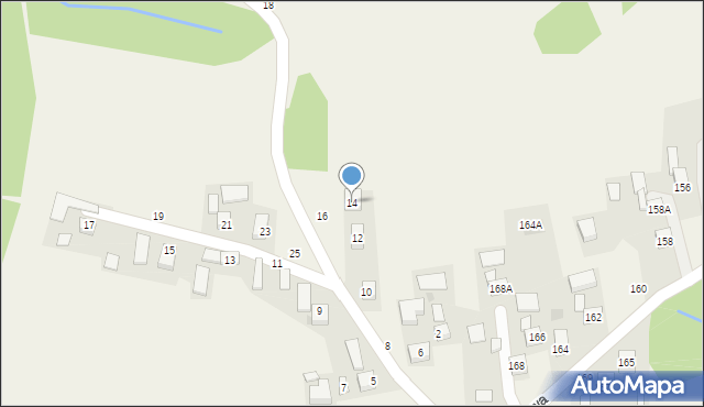 Poręba Spytkowska, Jodłowa, 14, mapa Poręba Spytkowska