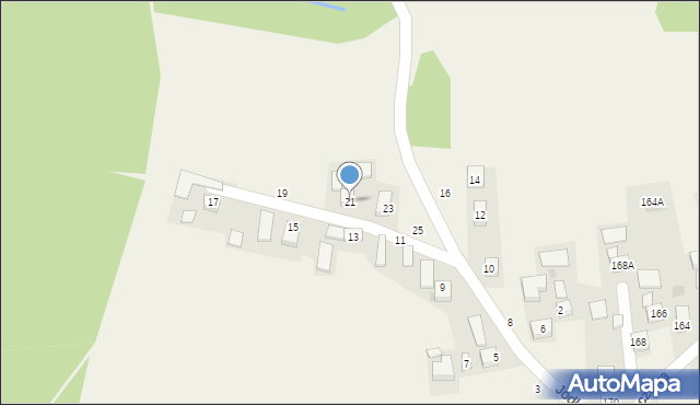 Poręba Spytkowska, Jodłowa, 21, mapa Poręba Spytkowska