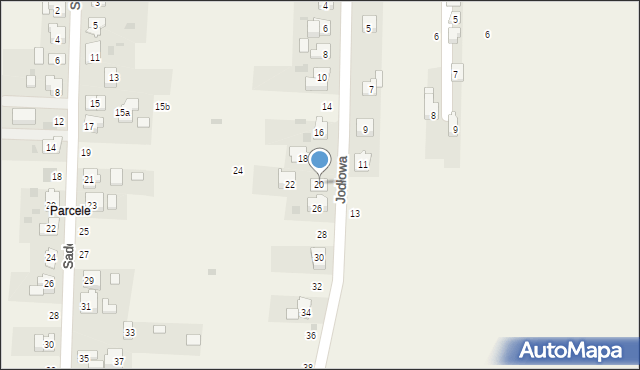 Przecieszyn, Jodłowa, 20, mapa Przecieszyn