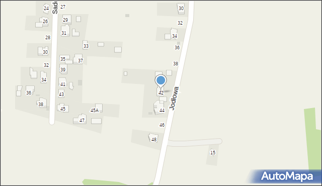 Przecieszyn, Jodłowa, 42, mapa Przecieszyn