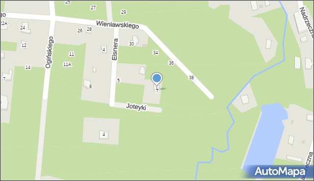 Radom, Joteyki Tadeusza, 7, mapa Radomia