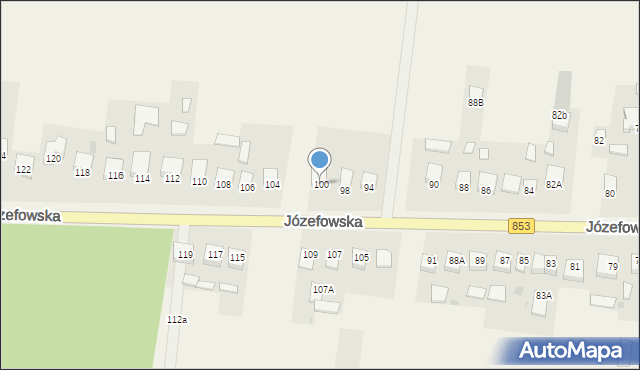 Rogóźno, Józefowska, 100, mapa Rogóźno