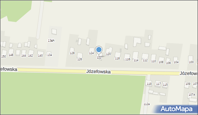 Rogóźno, Józefowska, 122, mapa Rogóźno