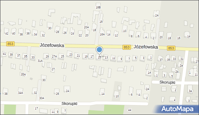 Rogóźno, Józefowska, 15, mapa Rogóźno