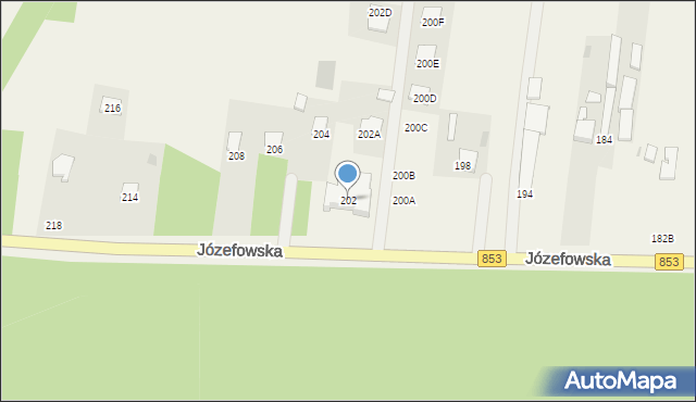 Rogóźno, Józefowska, 202, mapa Rogóźno